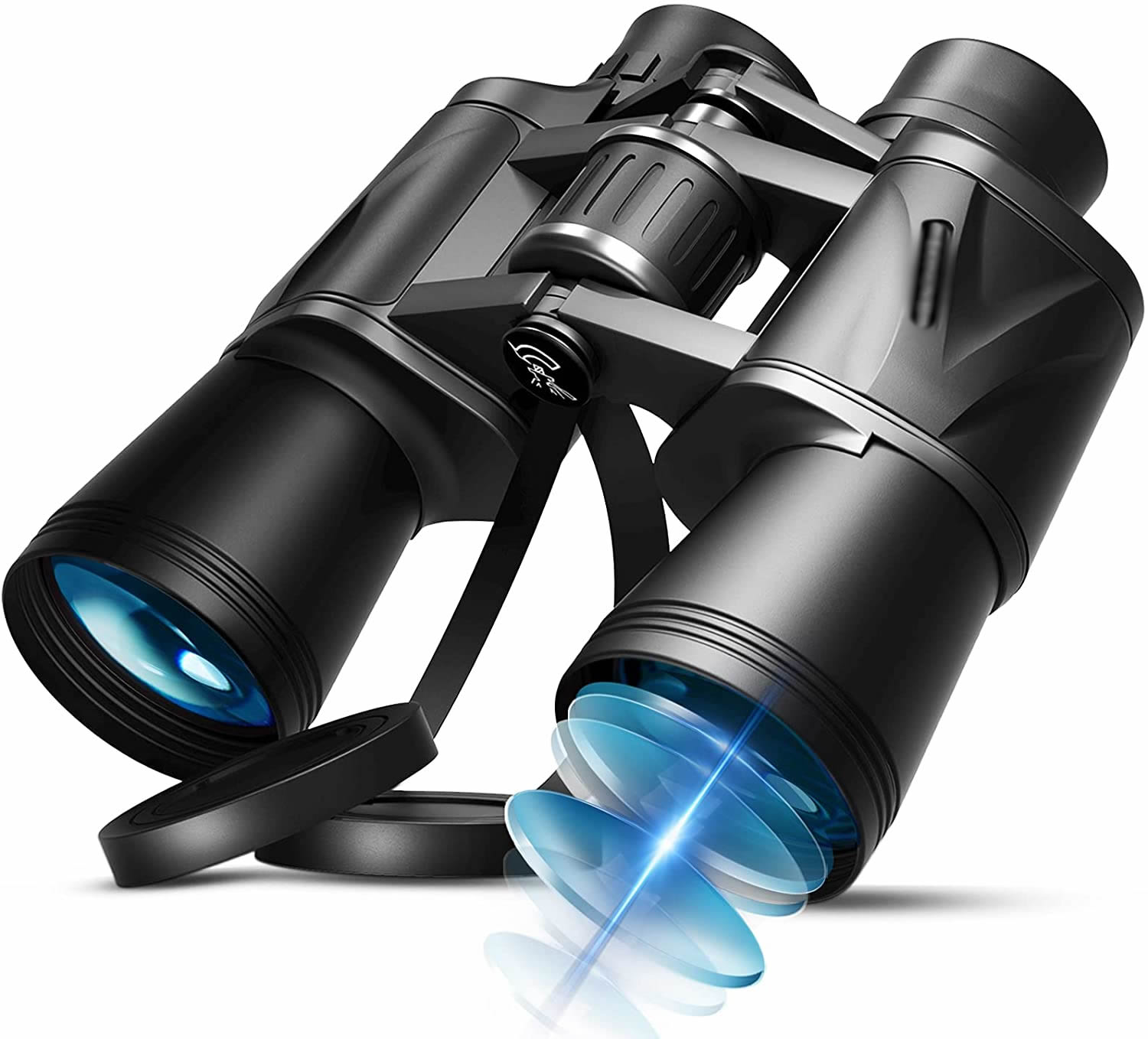 Yenguan Binoculars for Adults - 20x50 HD Professional Binoculars for Bird Watching Clear Weak Light Night Vision Binoculars Easy Focus Binoculars for Kids Hunting Birding Sports Hiking Concerts (Waterproof)