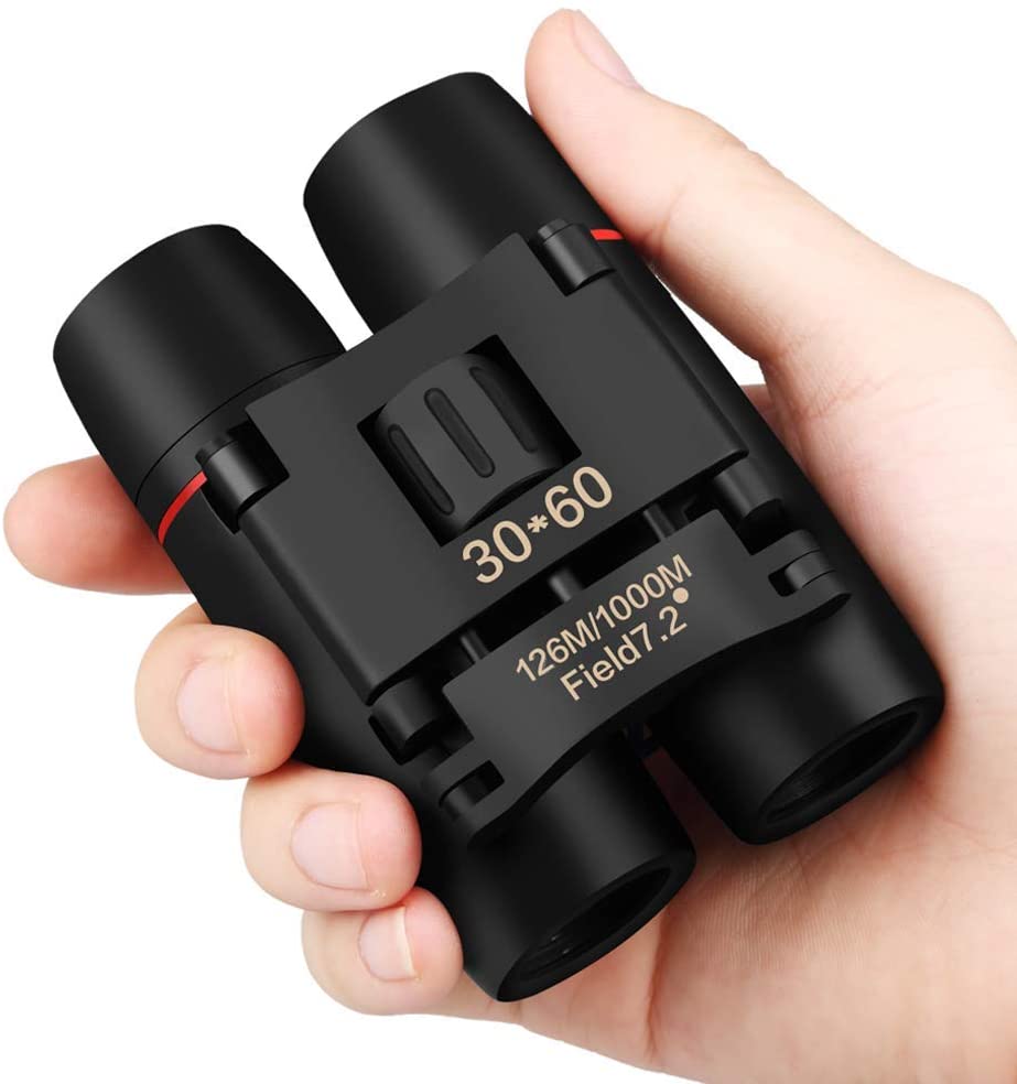 Yenguan 30x60 Mini Small Compact Binoculars for Kids and Adults, Portable Pocket Foldable Binoculars for Waterproof Bird Watching, Mountaineering, Outdoor Hunting, Watching Performances