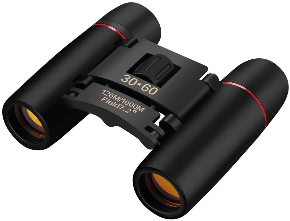 Yenguan 30x60 Mini Small Compact Binoculars for Kids and Adults, Portable Pocket Foldable Binoculars for Waterproof Bird Watching, Mountaineering, Outdoor Hunting, Watching Performances