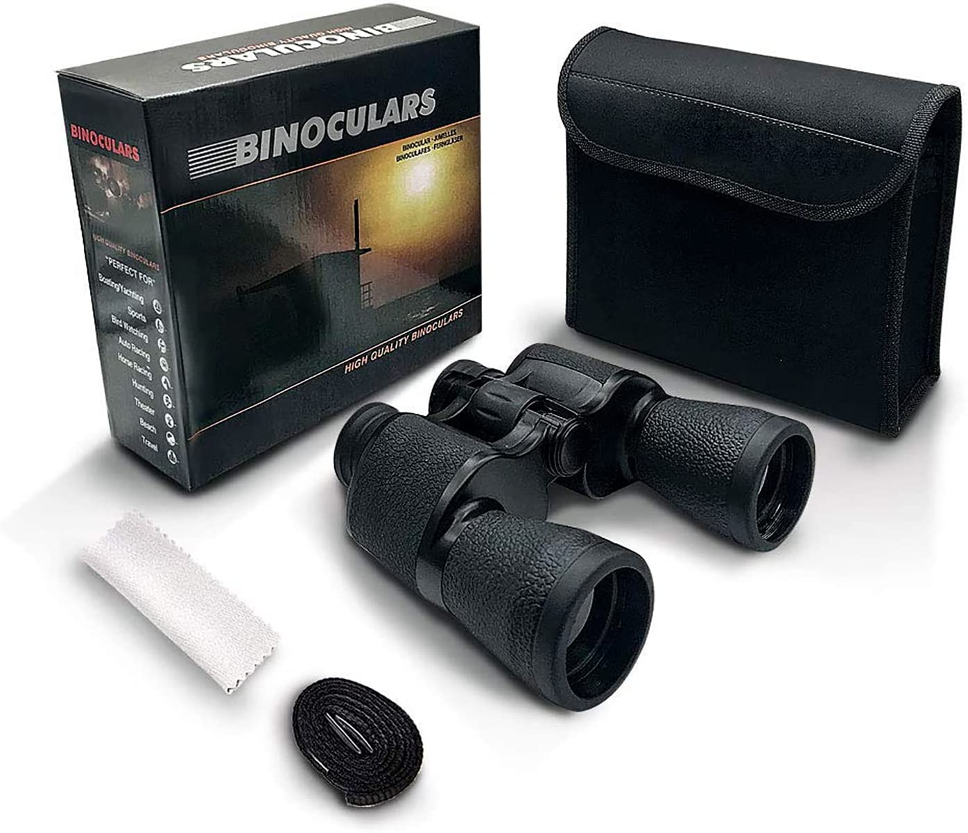 Yenguan Binoculars 20x50 for Adults,Waterproof/Professional Binoculars Durable & Clear BAK4 Prism FMC Lens,Suitable for Outdoor Sports,Concert and Bird Watching