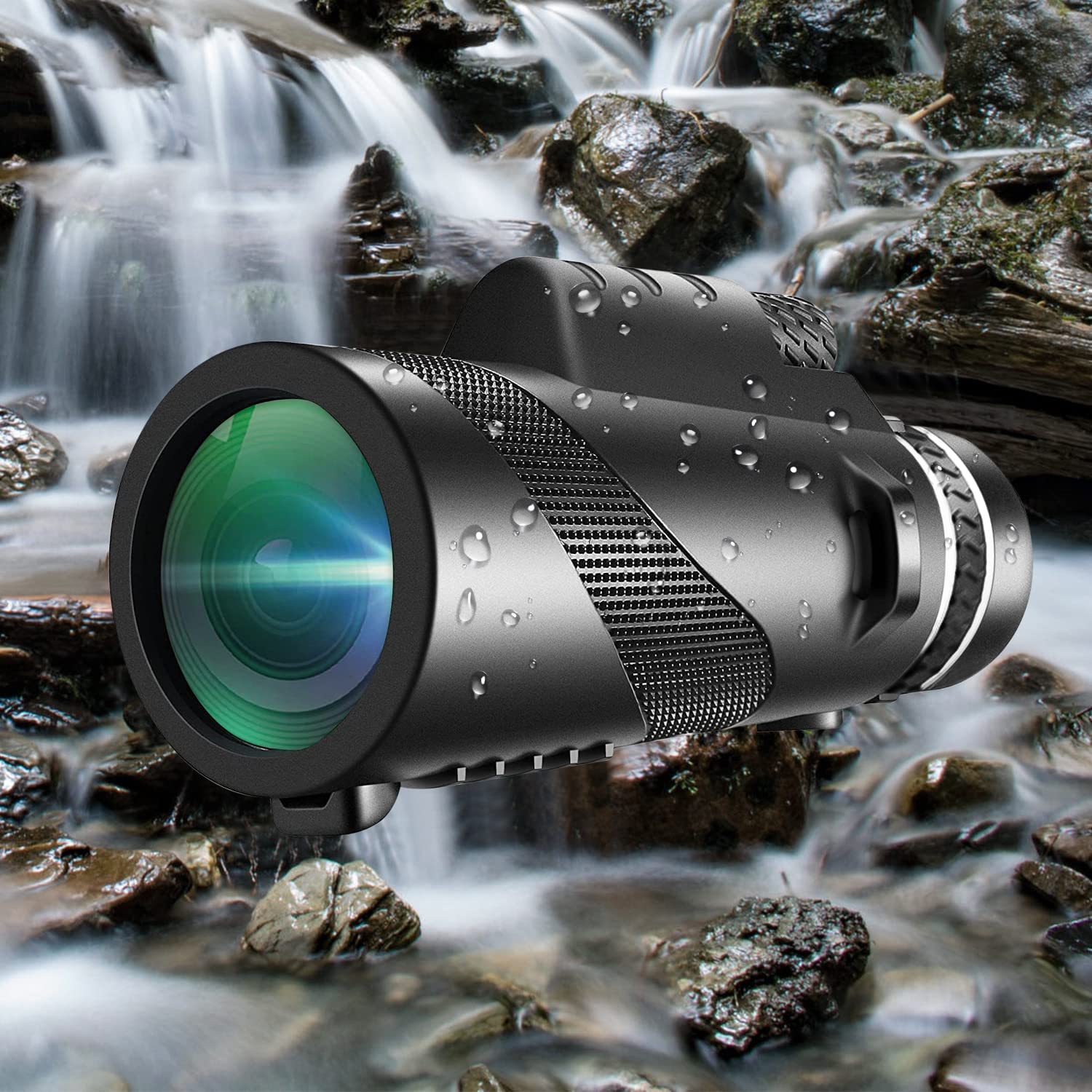 Yenguan 80x100 Monocular-Telescope High Powered for Smartphone Low Night Vision Monoculars for Adults High Definition Monocular Telescope for Stargazing Hunting Wildlife Bird Watching Travel Camping Hiking